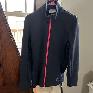 Spyder Women’s Dark Gray Jacket with Bright Pink Zipper